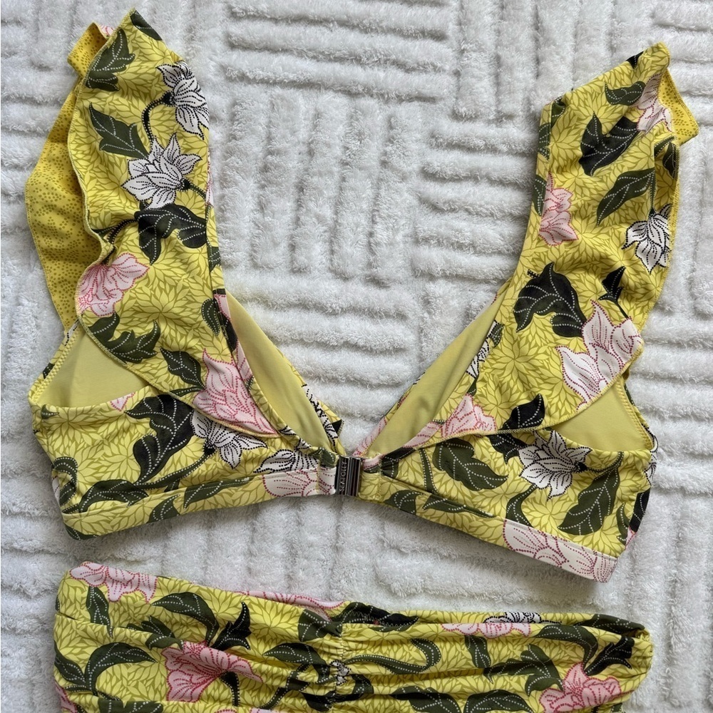 Seafolly Boheme Lime Light Bikini Set Bralette Flounce Top & Rio Bottom - Picture 7 of 15